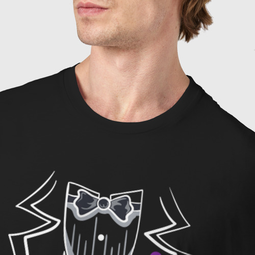 Мужская футболка хлопок Костюм жениха, цвет черный - фото 6