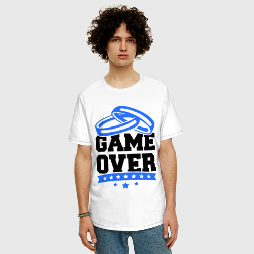 Мужская футболка хлопок Oversize Game over Свадьба - фото 3