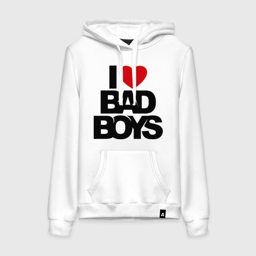 Женская толстовка хлопок I love bad boy