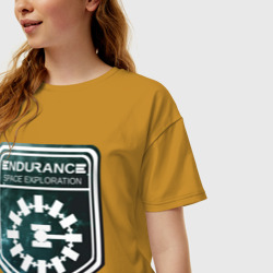 Женская футболка хлопок Oversize Endurance - фото 2
