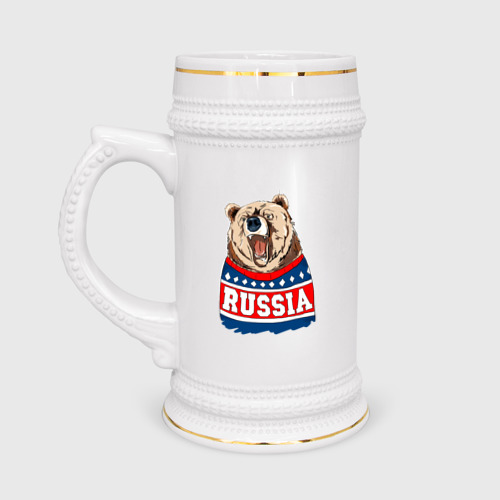 Пивная кружка Медведь made in Russia