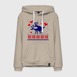 Мужская толстовка хлопок Любовь оленей