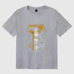Женская футболка хлопок Oversize Металлика