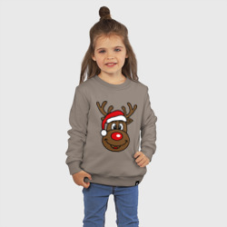 Детский свитшот хлопок Рождественский олень - фото 2