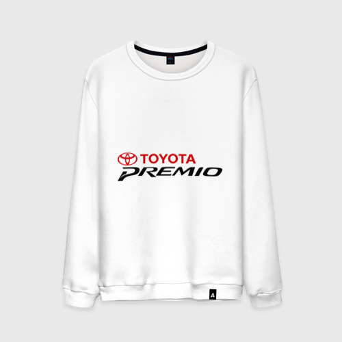 Мужской свитшот хлопок Toyota Premio, цвет белый