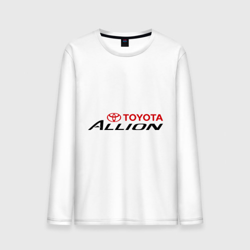 Мужской лонгслив хлопок Toyota Allion, цвет белый
