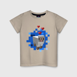 Детская футболка хлопок Minecraft sheep
