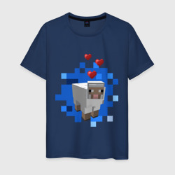 Мужская футболка хлопок Minecraft sheep