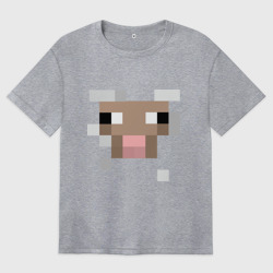 Женская футболка хлопок Oversize Майнкрафт