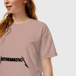 Женская футболка хлопок Oversize Mathematica Математика - фото 2