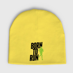 Женская шапка демисезонная Рожден для бега