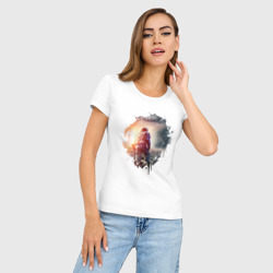 Женская футболка хлопок Slim Interstellar - фото 2