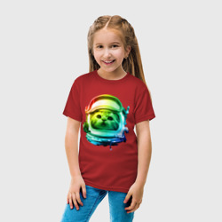 Детская футболка хлопок Кот космонавт - фото 2