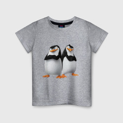 Детская футболка хлопок Пингвины Мадагаскара