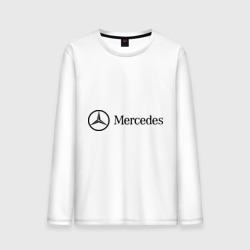 Мужской лонгслив хлопок Mercedes Logo