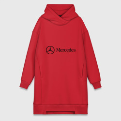 Платье-худи хлопок Mercedes Logo