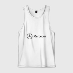 Мужская майка хлопок Mercedes Logo