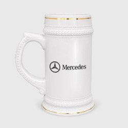 Кружка пивная Mercedes Logo