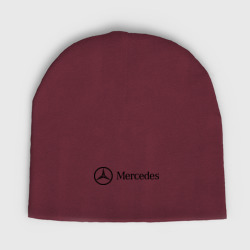 Женская шапка демисезонная Mercedes Logo