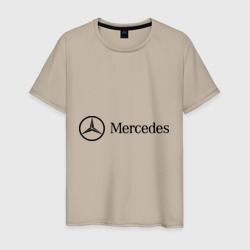 Мужская футболка хлопок Mercedes Logo