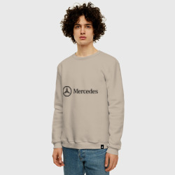 Мужской свитшот хлопок Mercedes Logo - фото 2