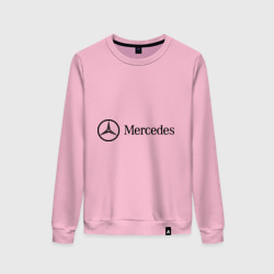 Женский свитшот хлопок Mercedes Logo