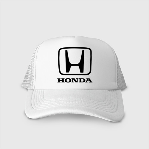 Кепка тракер с сеткой Honda logo, цвет белый