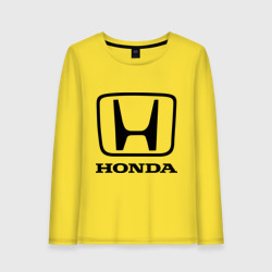 Женский лонгслив хлопок Honda logo