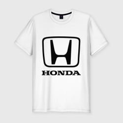 Мужская футболка хлопок Slim Honda logo