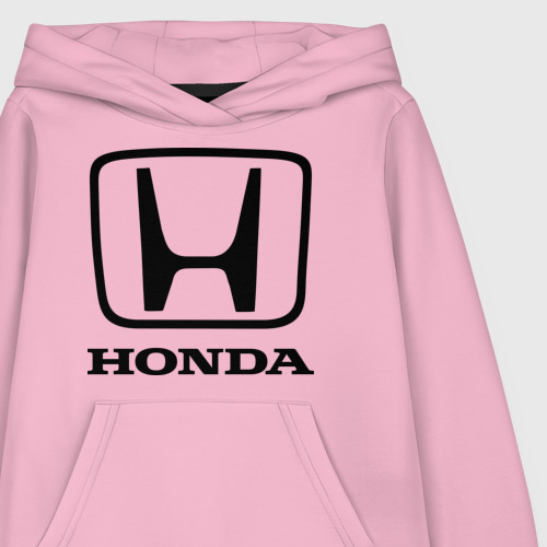 Детская толстовка хлопок Honda logo, цвет светло-розовый - фото 3