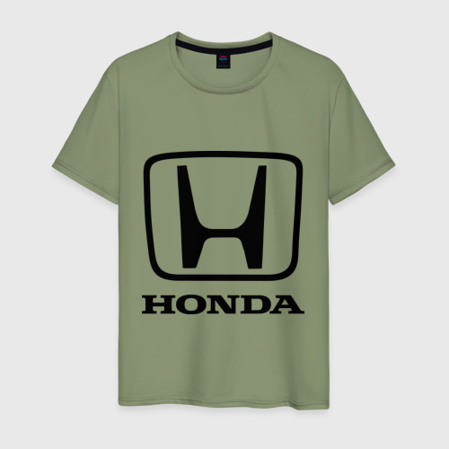 Мужская футболка хлопок Honda logo, цвет авокадо