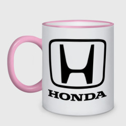 Кружка двухцветная Honda logo