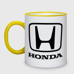 Кружка двухцветная Honda logo