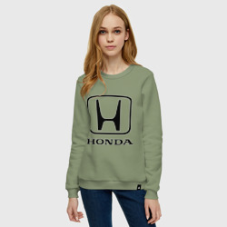 Женский свитшот хлопок Honda logo - фото 2