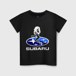 Детская футболка хлопок Subaru