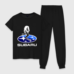 Женская пижама хлопок Subaru