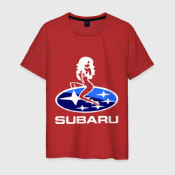 Мужская футболка хлопок Subaru