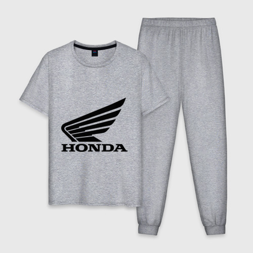 Мужская пижама хлопок с принтом Honda Motor, вид спереди #2