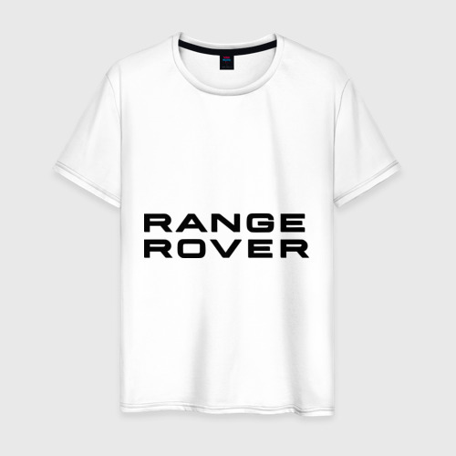 Мужская футболка из хлопка с принтом Range Rover, вид спереди №1