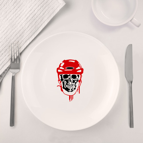 Набор: тарелка + кружка Мертвый хоккеист - фото 4