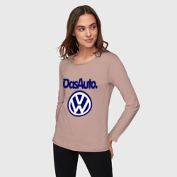 Женский лонгслив хлопок Volkswagen Das Auto - фото 2