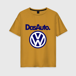 Женская футболка хлопок Oversize Volkswagen Das Auto