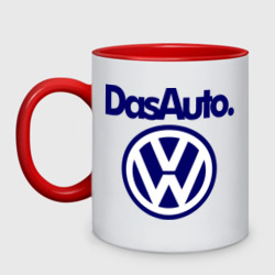 Кружка двухцветная Volkswagen Das Auto