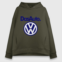 Женское худи Oversize хлопок Volkswagen Das Auto