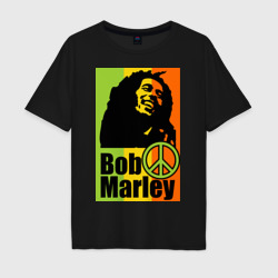 Мужская футболка хлопок Oversize Bob Marley