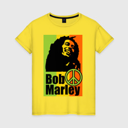 Женская футболка хлопок Bob Marley