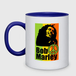 Кружка двухцветная Bob Marley