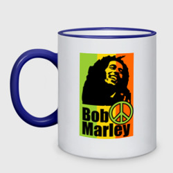 Кружка двухцветная Bob Marley