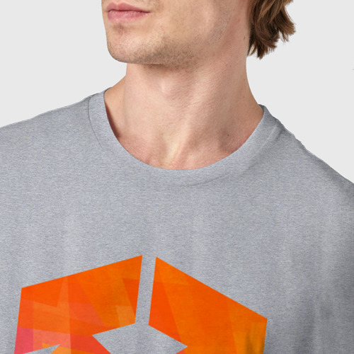 Мужская футболка хлопок KTM КТМ, цвет меланж - фото 6