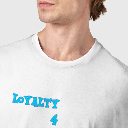 Мужская футболка хлопок Rainbow Dash Loyalty, цвет белый - фото 6